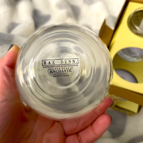 2 Rae Dunn Stemless Wine glasses - Picture 5 of 7